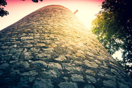 Ruins of a castle tower in Kazimierz Dolny, Polandのeditorial素材