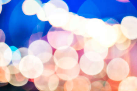 Defocused, colorful Christmas lights - bokeh effectの写真素材