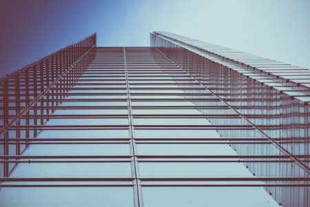 High modern glass office building - business conceptの写真素材