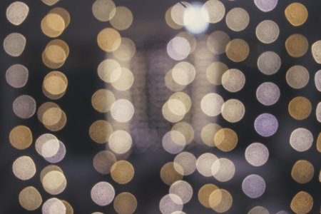Defocused lights - Christmas decorationの写真素材