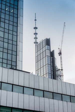 Modern office building with glass facadeのeditorial素材