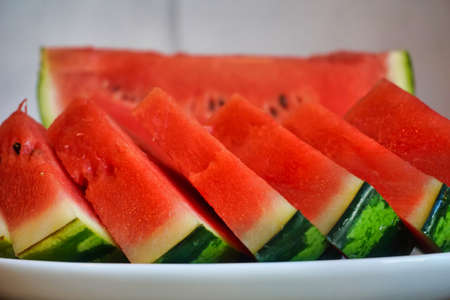 Sliced ripe watermelon - close-up