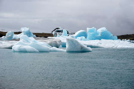 Ice floes at Jokulsarlon glacial lagoon in Iceland