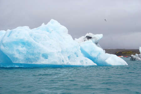 Iceberg at Jokulsarlon glacial lagoon in Iceland