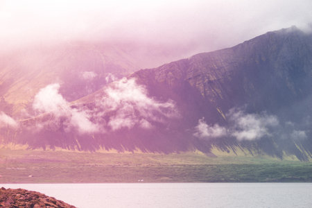 Mountains in Iceland, Snaefellsnes Peninsula - HDR photographの写真素材
