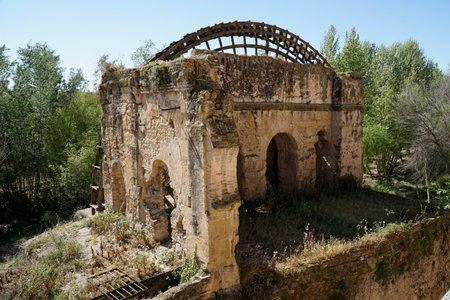 Albolafia water mill on Guadalquivir River in Cordoba, Spainの写真素材