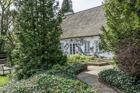 Zelazowa Wola, Poland - April 7th, 2024 - Manor house - birthplace of Frederic Chopinのeditorial素材