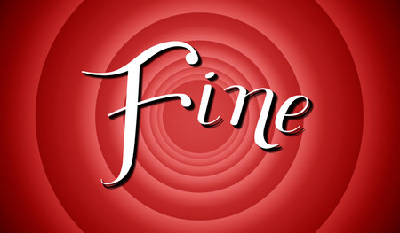 The end in Italian - classic movie screenの写真素材