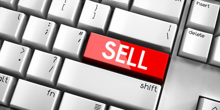 computer keyboard - 3D illustrationの写真素材