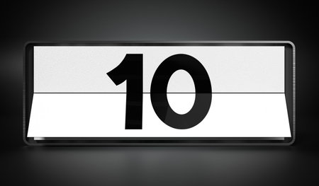 10 - calendar with day of a month - 3D illustrationの写真素材