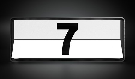 7 - calendar with day of a monthの写真素材