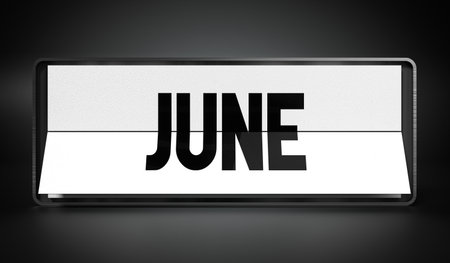 June - 3D illustrationの写真素材