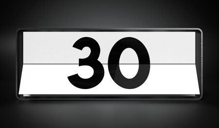 30 - calendar with day of a month - 3D illustration