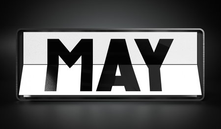 May - 3D illustrationの写真素材