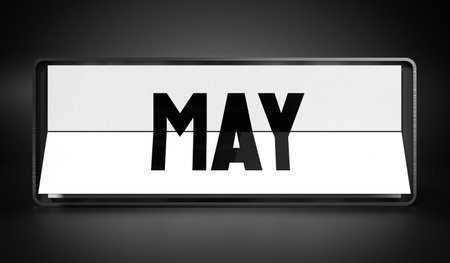 May - 3D illustrationの写真素材