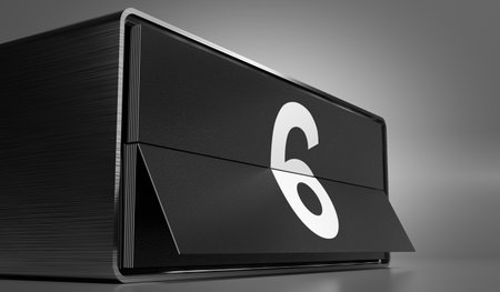 6 - calendar with day of a month - 3D illustration