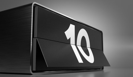 10 - calendar with day of a month - 3D illustrationの写真素材