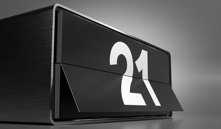 21 - calendar with day of a month - 3D illustration