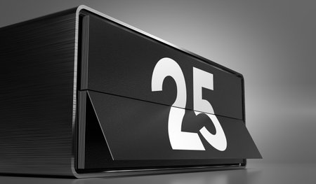 25 - calendar with day of a month - 3D illustrationの写真素材