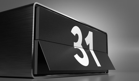 31- calendar with day of a month - 3D illustration