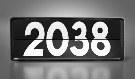 2038 - 3D illustrationの写真素材