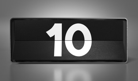 10 - calendar with day of a month - 3D illustrationの写真素材