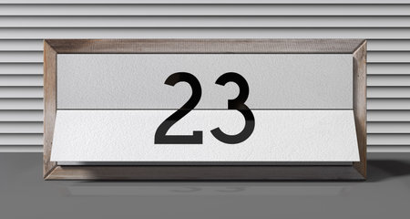 23- calendar with day of a month - 3D illustration