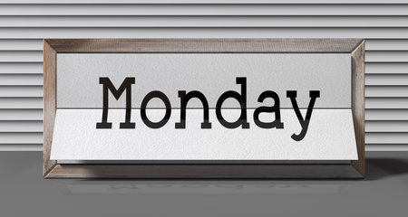 table calendar - 3D illustrationの写真素材