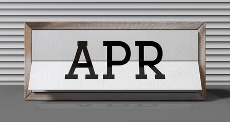 April - table calendar - 3D illustrationの写真素材