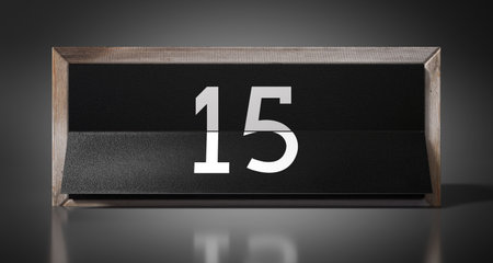 15 - calendar with day of a month - 3D illustration