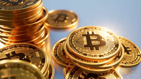 Bitcoins, 3d Illustration