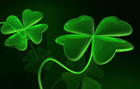 Glossy Irish shamrock
