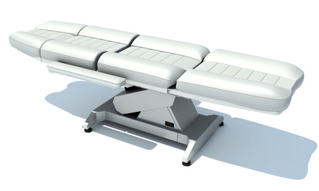 Medical Examination Chair 3D rendering on white backgroundの写真素材