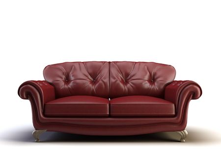 sofa on the white backgroundの写真素材