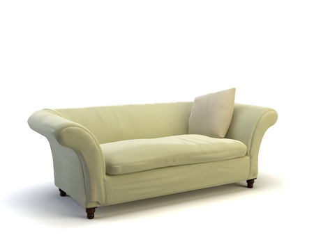 sofa on the white backgroundの写真素材