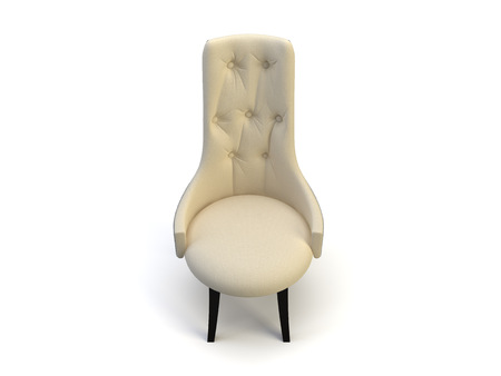 nice chair object on the white backgroundの写真素材