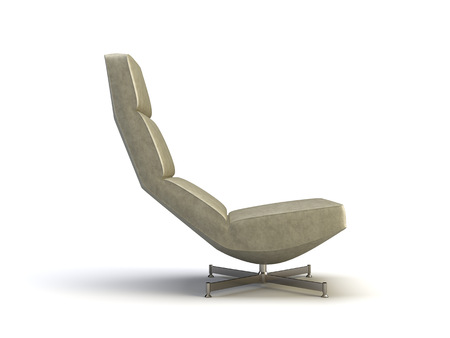 modern chair on the white backgroundの写真素材