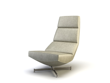 modern chair on the white backgroundの写真素材