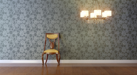 3d interior composition and classic stileの写真素材