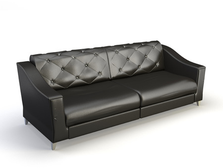 stylish 3d divan on the white backgroundの写真素材