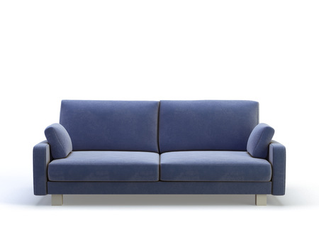 stylish 3d sofa on the white backgroundの写真素材