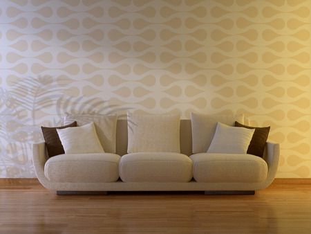 a modern 3d interior composition