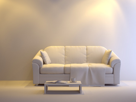 a gray 3d interior compositionの写真素材