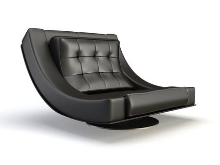 stylish 3d chair on the white backgroundの写真素材