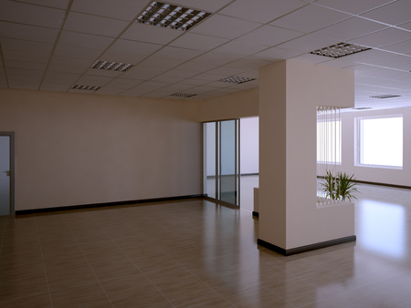 nice 3d office space interiorの写真素材