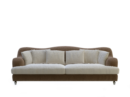 modern 3d sofa on the white backgroundの写真素材
