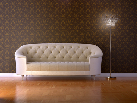 3d interior composition and classic stileの写真素材