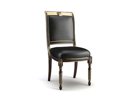 classic chair on the white backgroundの写真素材