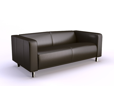 stylish 3d divan on the white backgroundの写真素材