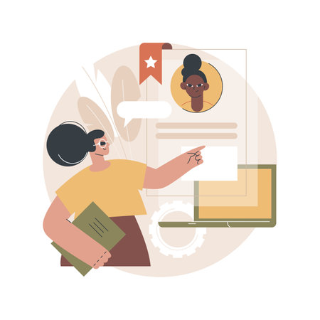 Specialist recruitment abstract concept vector illustration.のイラスト素材